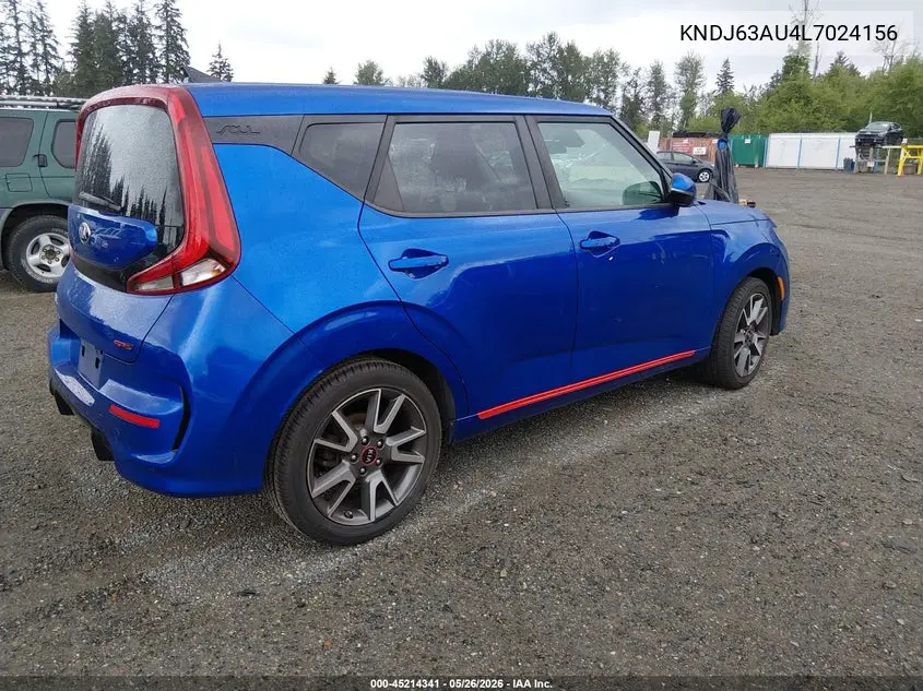 2020 Kia Soul Gt-Line VIN: KNDJ63AU4L7024156 Lot: 45214341