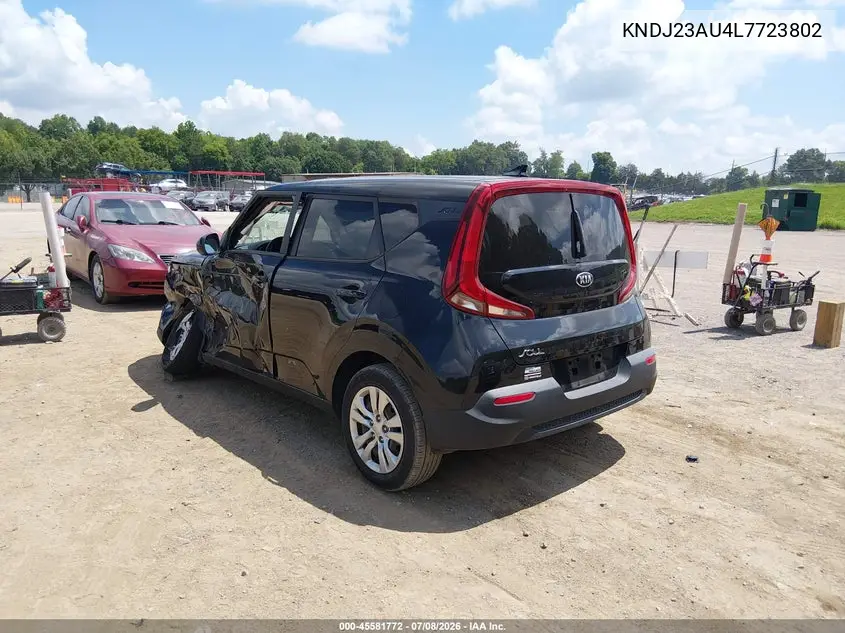 2020 Kia Soul Lx VIN: KNDJ23AU4L7723802 Lot: 45581772