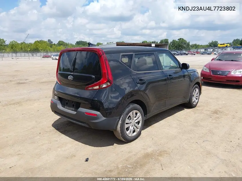 2020 Kia Soul Lx VIN: KNDJ23AU4L7723802 Lot: 45581772