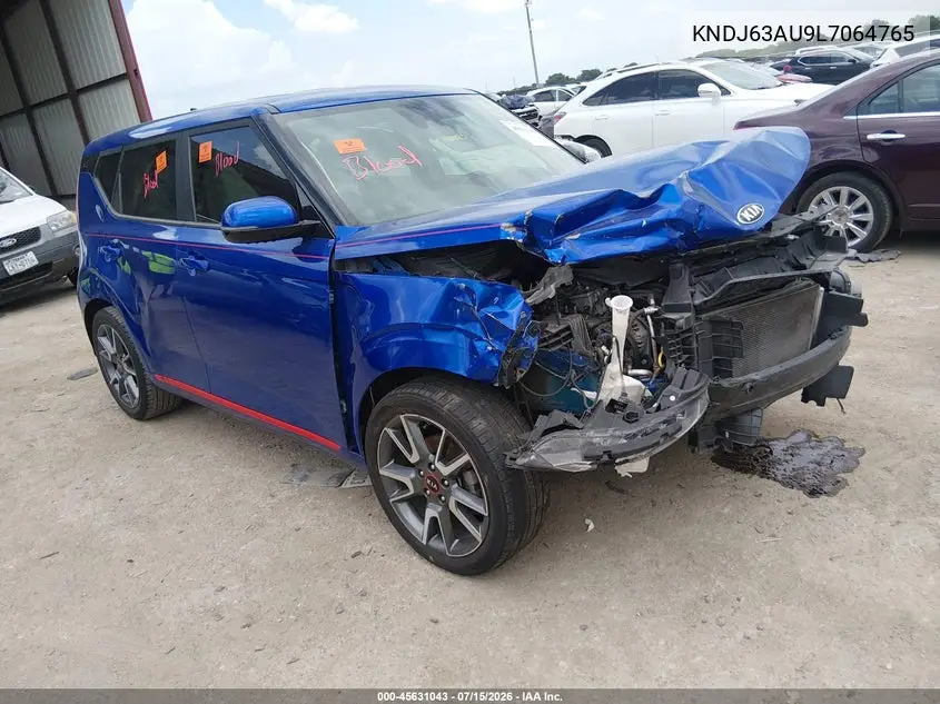 2020 Kia Soul Gt-Line VIN: KNDJ63AU9L7064765 Lot: 45631043