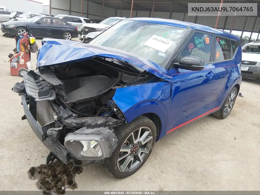 2020 Kia Soul Gt-Line VIN: KNDJ63AU9L7064765 Lot: 45631043
