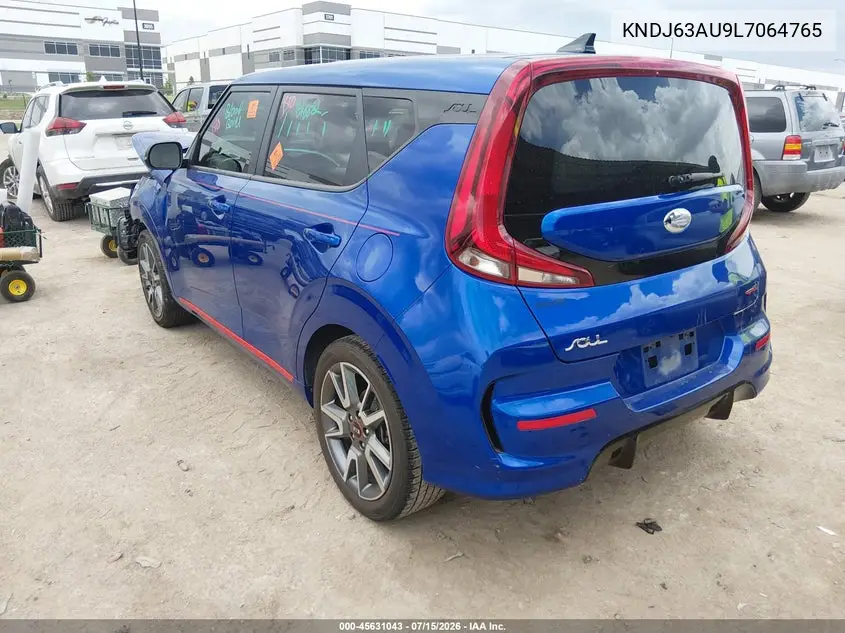 2020 Kia Soul Gt-Line VIN: KNDJ63AU9L7064765 Lot: 45631043