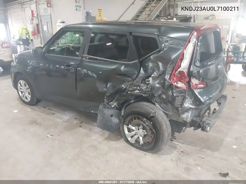 2020 Kia Soul Lx VIN: KNDJ23AU0L7100211 Lot: 45661281