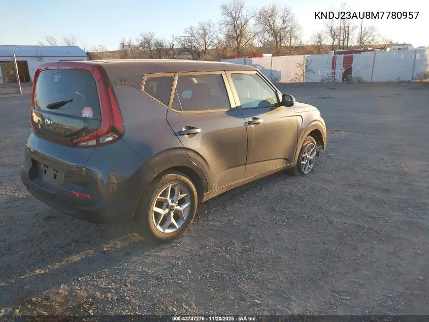 KNDJ23AU8M7780957 2021 Kia Soul S