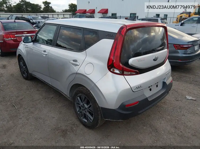 2021 Kia Soul S VIN: KNDJ23AU0M7794979 Lot: 45305429
