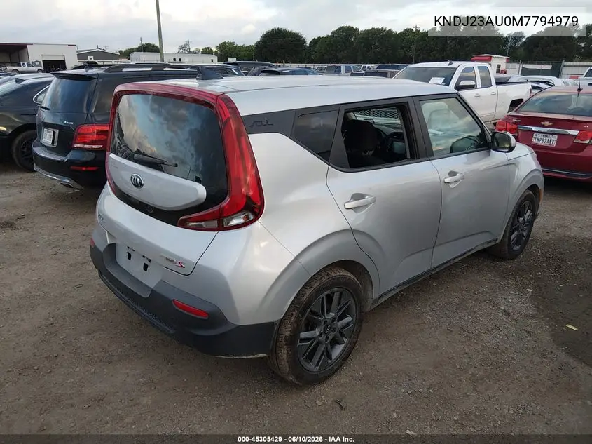 2021 Kia Soul S VIN: KNDJ23AU0M7794979 Lot: 45305429