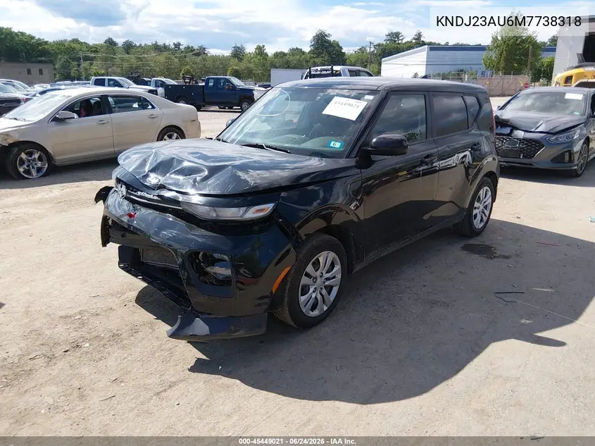2021 Kia Soul Lx VIN: KNDJ23AU6M7738318 Lot: 45449021