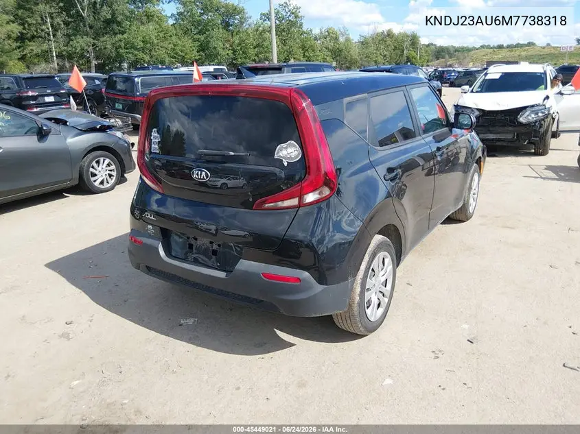 2021 Kia Soul Lx VIN: KNDJ23AU6M7738318 Lot: 45449021