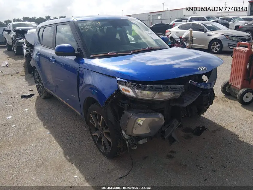 2021 Kia Soul Gt-Line VIN: KNDJ63AU2M7748848 Lot: 45454184