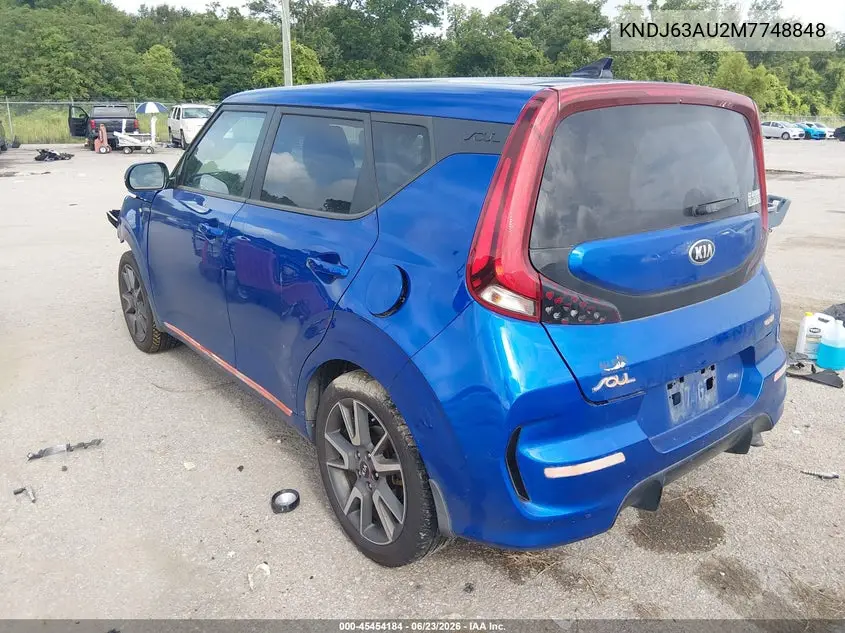 2021 Kia Soul Gt-Line VIN: KNDJ63AU2M7748848 Lot: 45454184