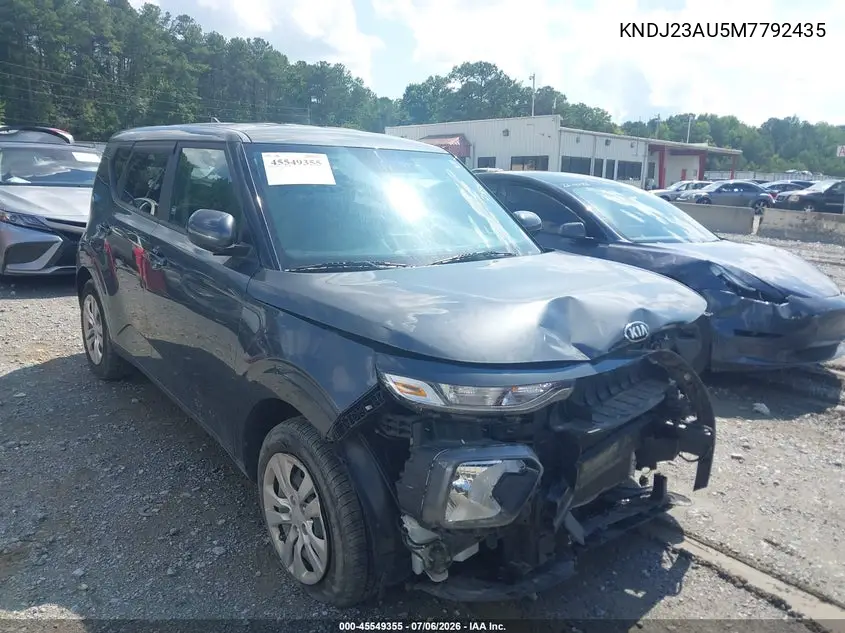 2021 Kia Soul Lx VIN: KNDJ23AU5M7792435 Lot: 45549355