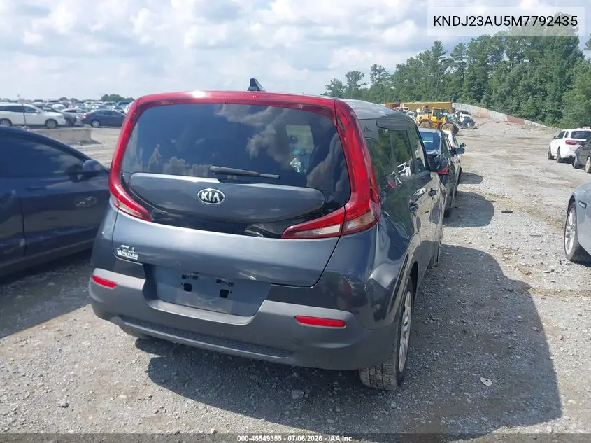 2021 Kia Soul Lx VIN: KNDJ23AU5M7792435 Lot: 45549355