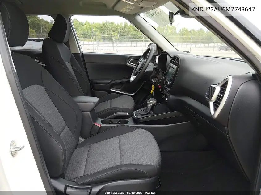 2021 Kia Soul S VIN: KNDJ23AU6M7743647 Lot: 45553583