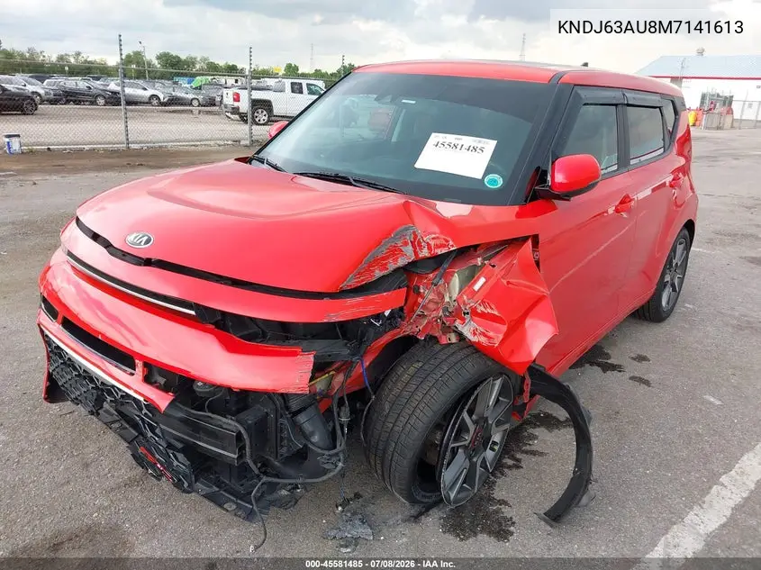 2021 Kia Soul Gt-Line VIN: KNDJ63AU8M7141613 Lot: 45581485