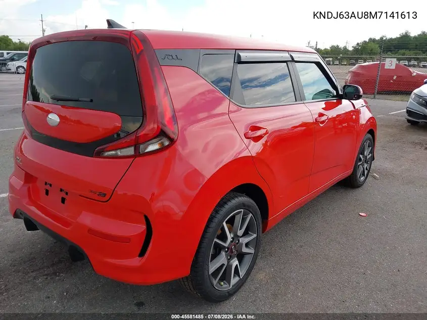 2021 Kia Soul Gt-Line VIN: KNDJ63AU8M7141613 Lot: 45581485