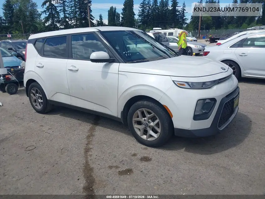 2021 Kia Soul S VIN: KNDJ23AUXM7769104 Lot: 45581649