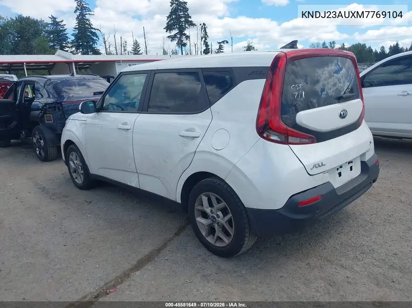2021 Kia Soul S VIN: KNDJ23AUXM7769104 Lot: 45581649
