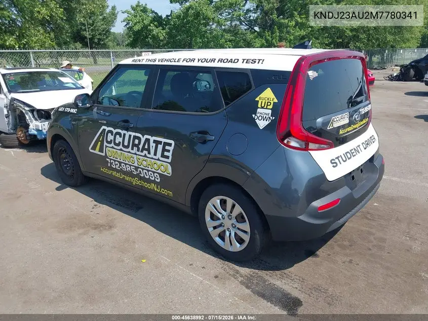 2021 Kia Soul Lx VIN: KNDJ23AU2M7780341 Lot: 45638992