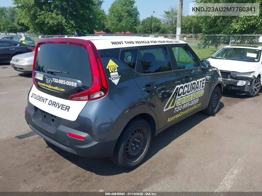 2021 Kia Soul Lx VIN: KNDJ23AU2M7780341 Lot: 45638992
