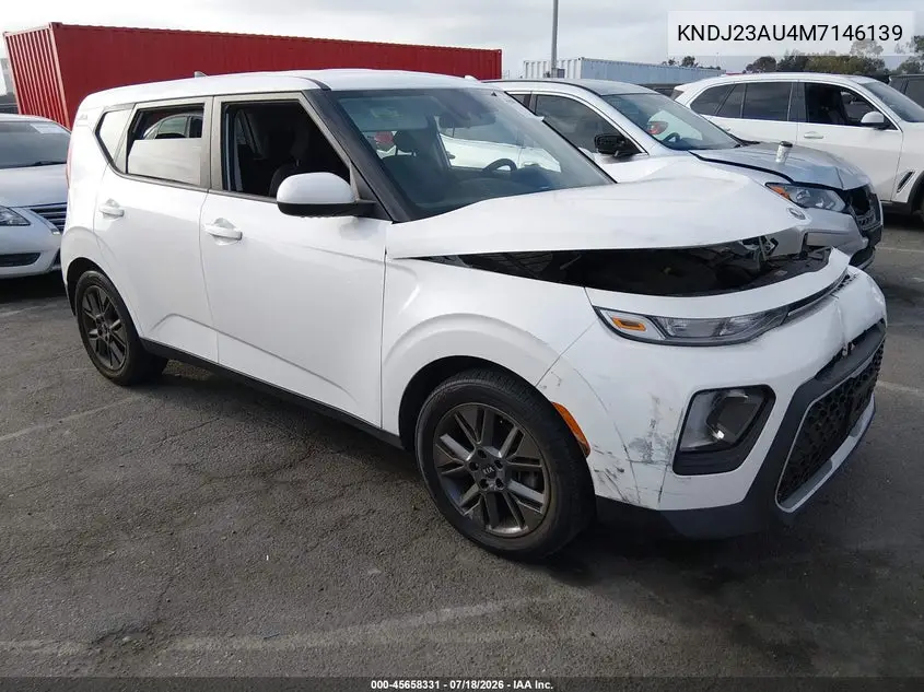 2021 Kia Soul S VIN: KNDJ23AU4M7146139 Lot: 45658331