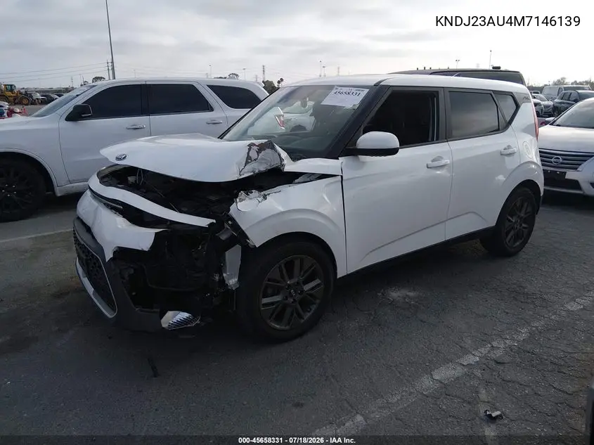 2021 Kia Soul S VIN: KNDJ23AU4M7146139 Lot: 45658331