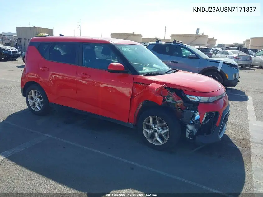 KNDJ23AU8N7171837 2022 Kia Soul Lx