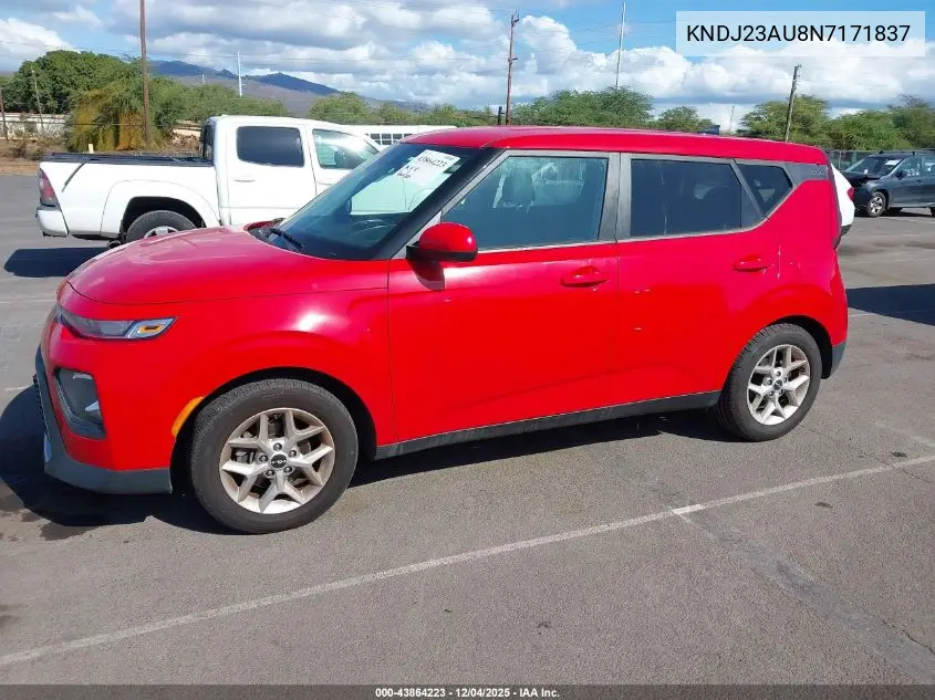 KNDJ23AU8N7171837 2022 Kia Soul Lx
