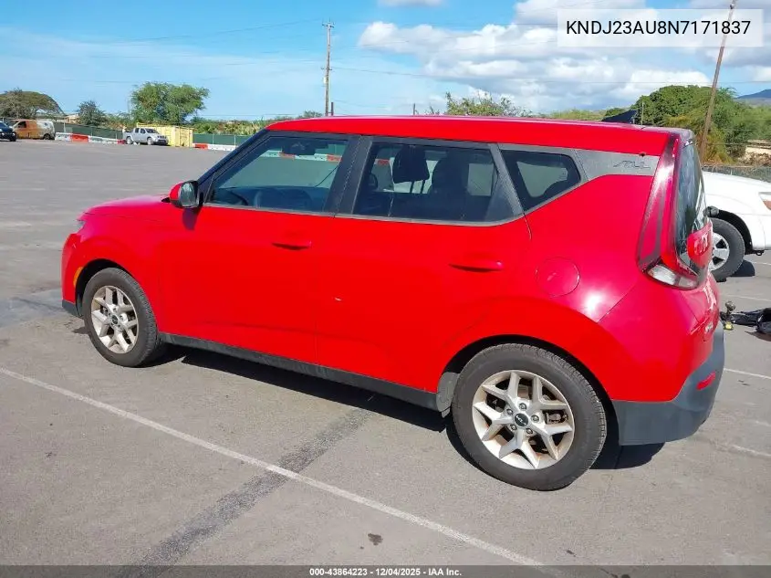 KNDJ23AU8N7171837 2022 Kia Soul Lx