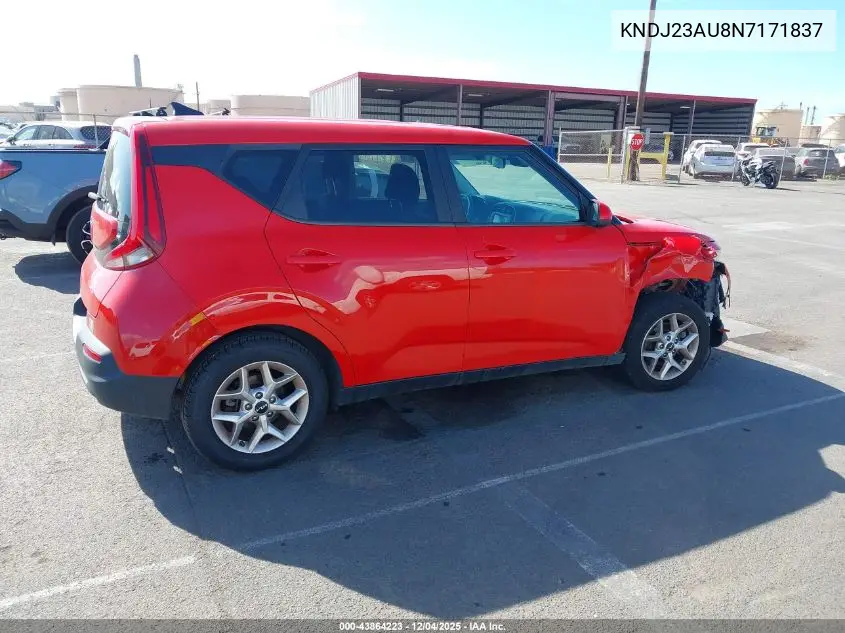 KNDJ23AU8N7171837 2022 Kia Soul Lx