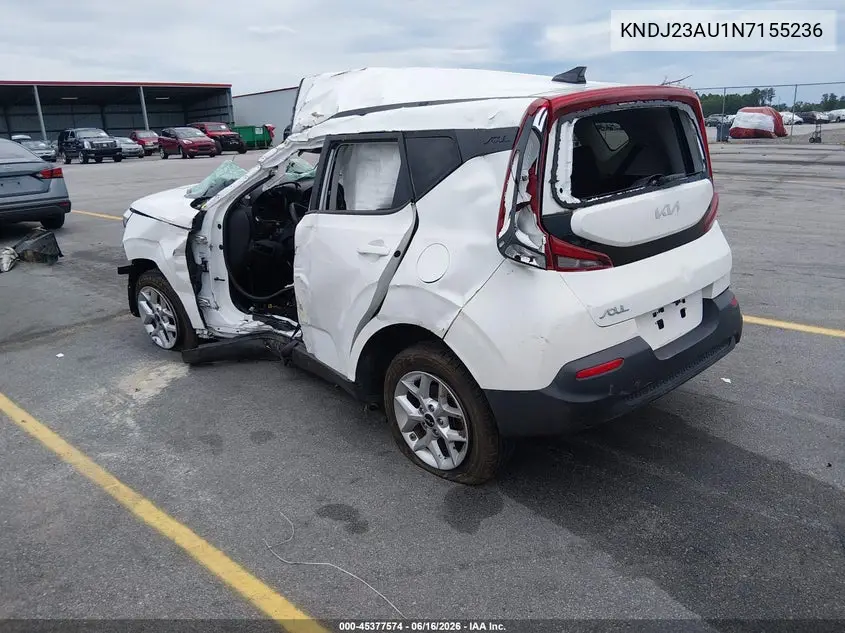 2022 Kia Soul Lx VIN: KNDJ23AU1N7155236 Lot: 45377574