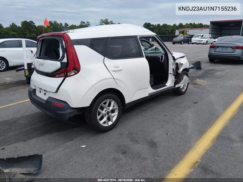 2022 Kia Soul Lx VIN: KNDJ23AU1N7155236 Lot: 45377574