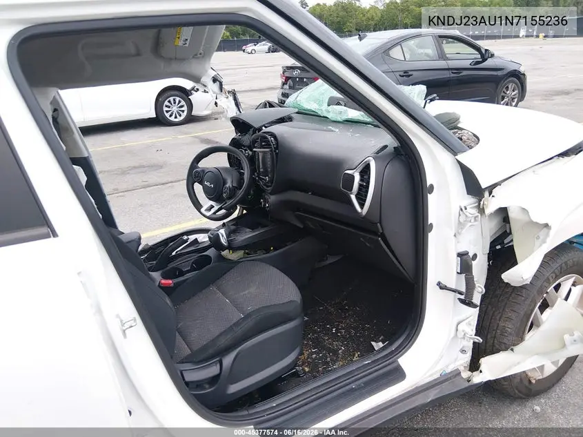 2022 Kia Soul Lx VIN: KNDJ23AU1N7155236 Lot: 45377574