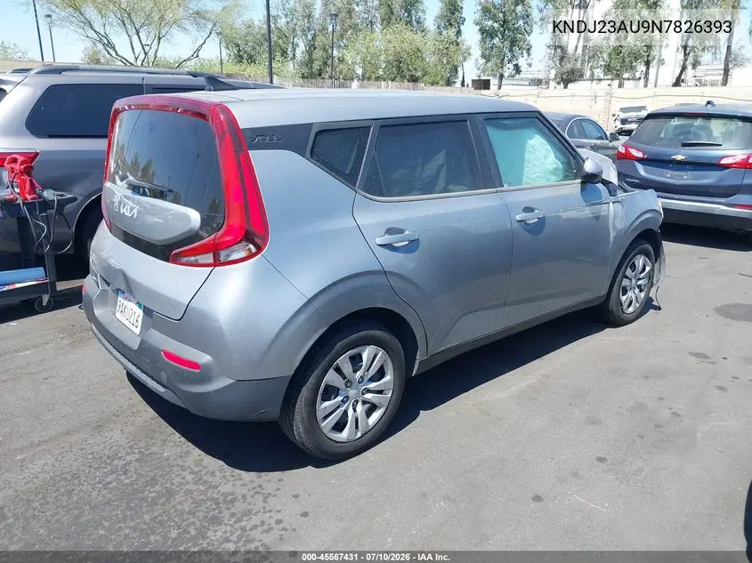 2022 Kia Soul Lx VIN: KNDJ23AU9N7826393 Lot: 45567431