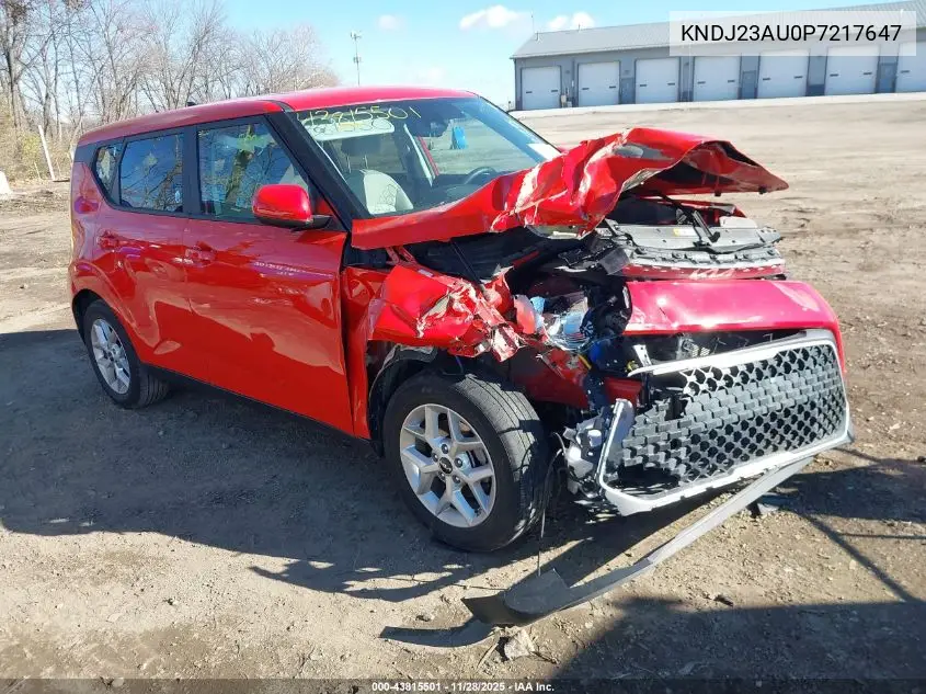 KNDJ23AU0P7217647 2023 Kia Soul Lx