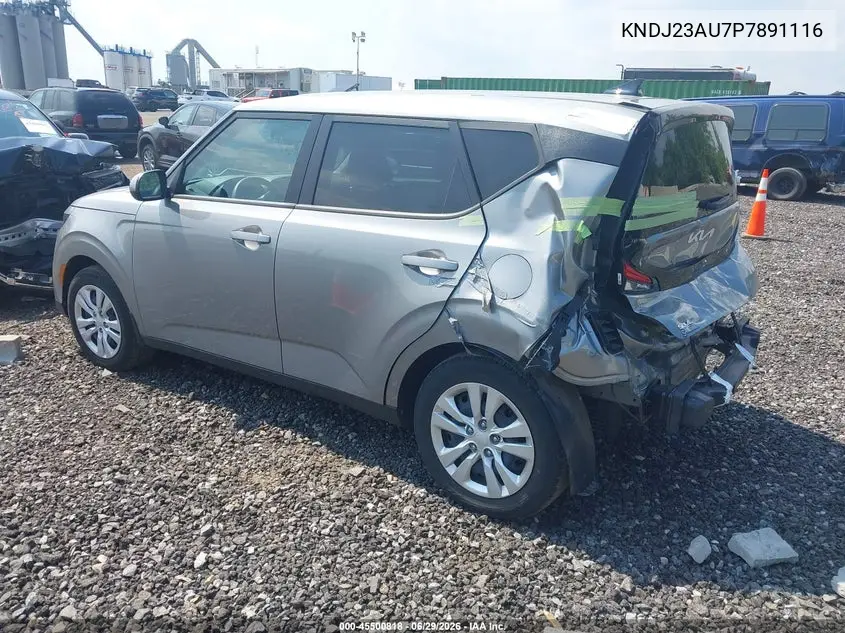 2023 Kia Soul Lx VIN: KNDJ23AU7P7891116 Lot: 45500818