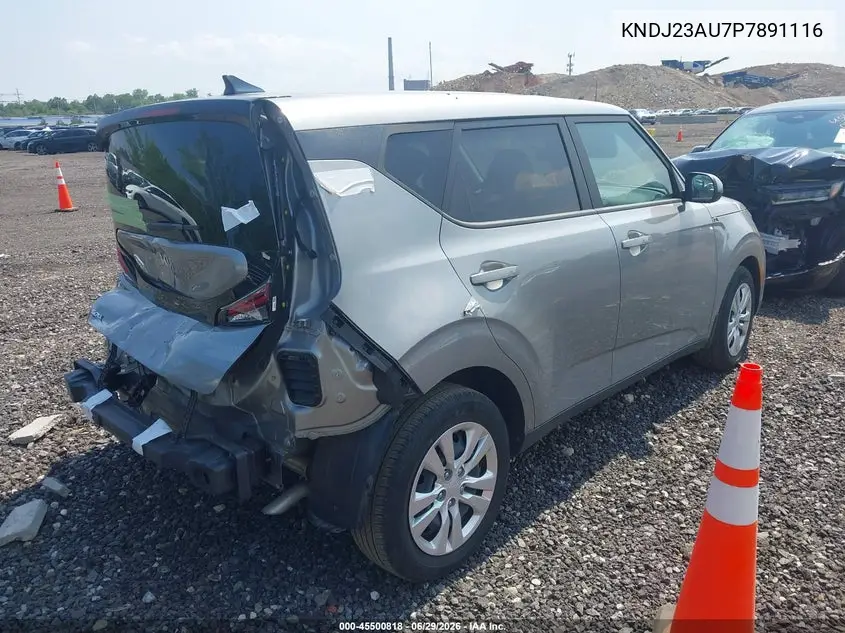 2023 Kia Soul Lx VIN: KNDJ23AU7P7891116 Lot: 45500818