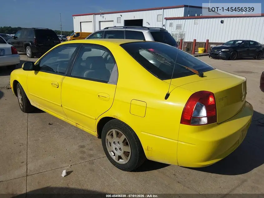 2003 Kia Spectra VIN: KNAFB161235127573 Lot: 45456339