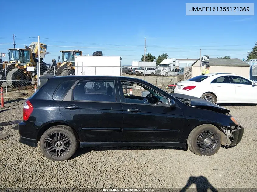 2005 Kia Spectra5 VIN: KNAFE161355121369 Lot: 45387675