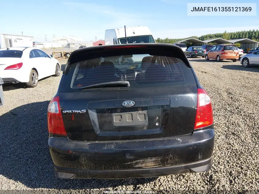 2005 Kia Spectra5 VIN: KNAFE161355121369 Lot: 45387675