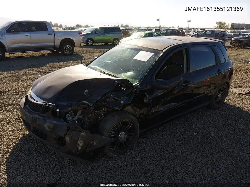 2005 Kia Spectra5 VIN: KNAFE161355121369 Lot: 45387675