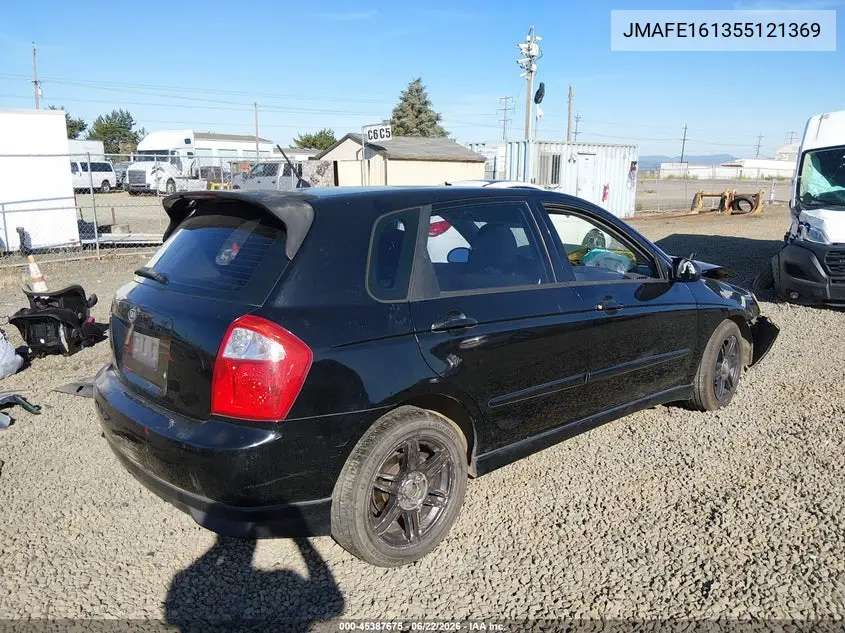 2005 Kia Spectra5 VIN: KNAFE161355121369 Lot: 45387675
