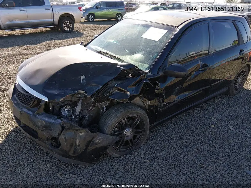 2005 Kia Spectra5 VIN: KNAFE161355121369 Lot: 45387675