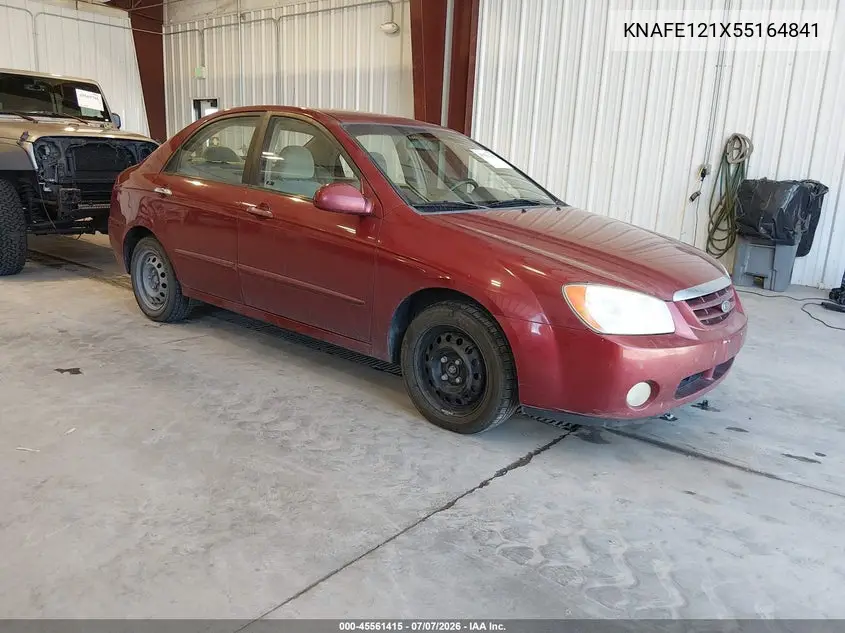 2005 Kia Spectra Ex/Lx/Sx VIN: KNAFE121X55164841 Lot: 45561415