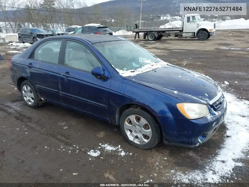 2006 Kia Spectra Ex/Lx/Sx VIN: KNAFE122765271484 Lot: 44290676