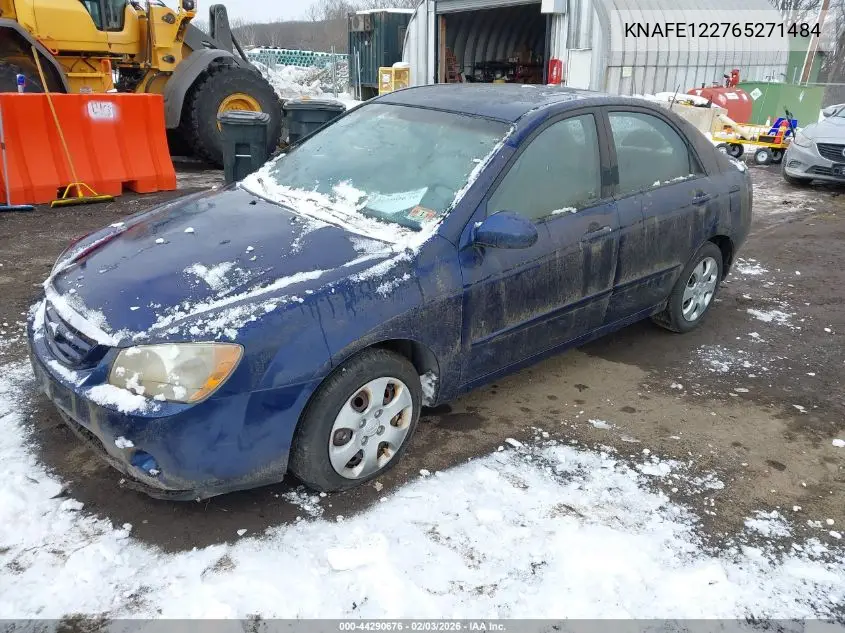 2006 Kia Spectra Ex/Lx/Sx VIN: KNAFE122765271484 Lot: 44290676