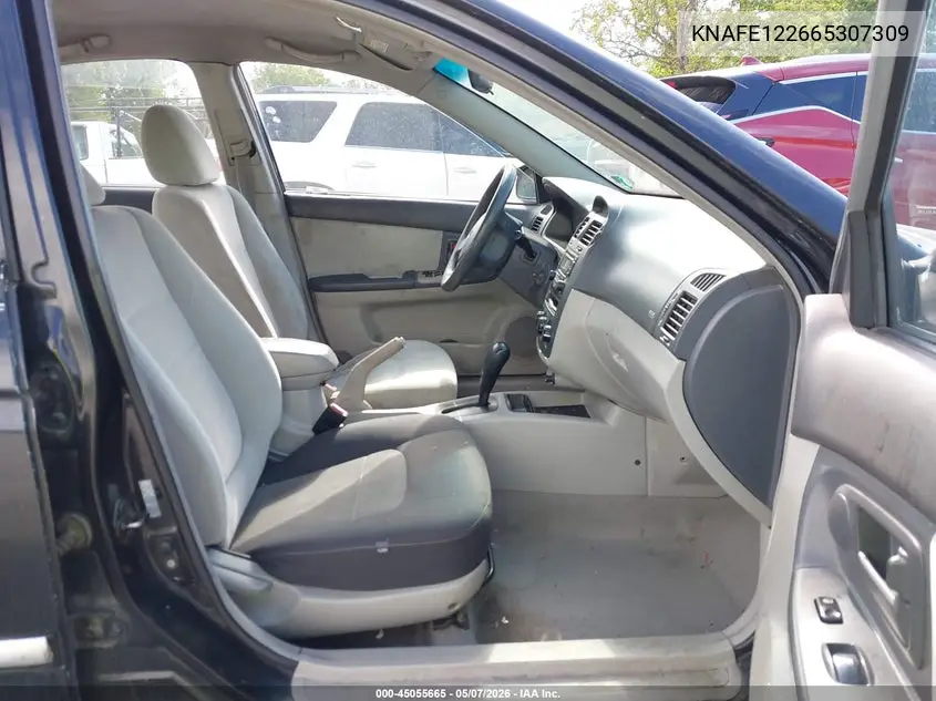 2006 Kia Spectra Ex/Lx/Sx VIN: KNAFE122665307309 Lot: 45055665