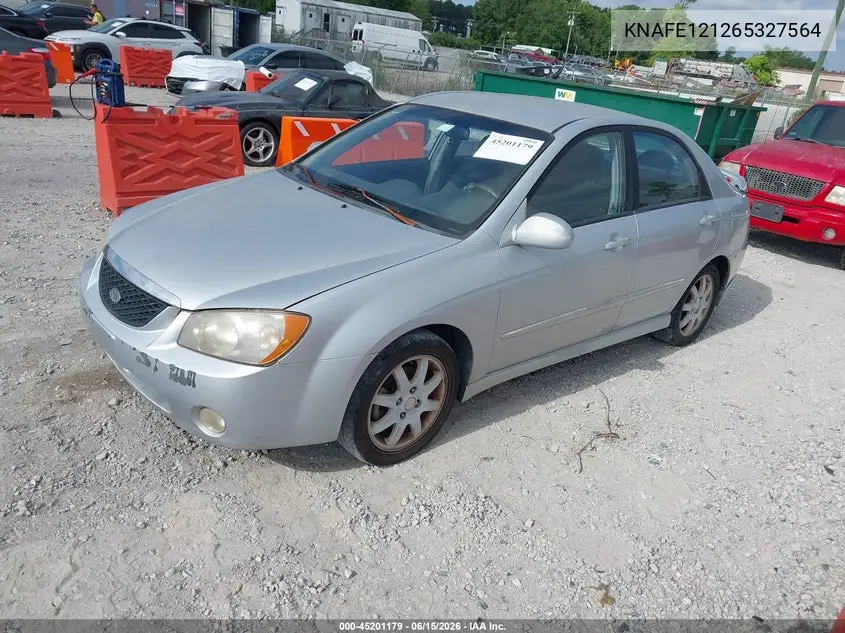 2006 Kia Spectra Ex/Lx/Sx VIN: KNAFE121265327564 Lot: 45201179