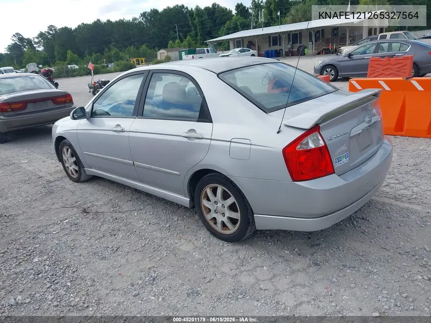 2006 Kia Spectra Ex/Lx/Sx VIN: KNAFE121265327564 Lot: 45201179