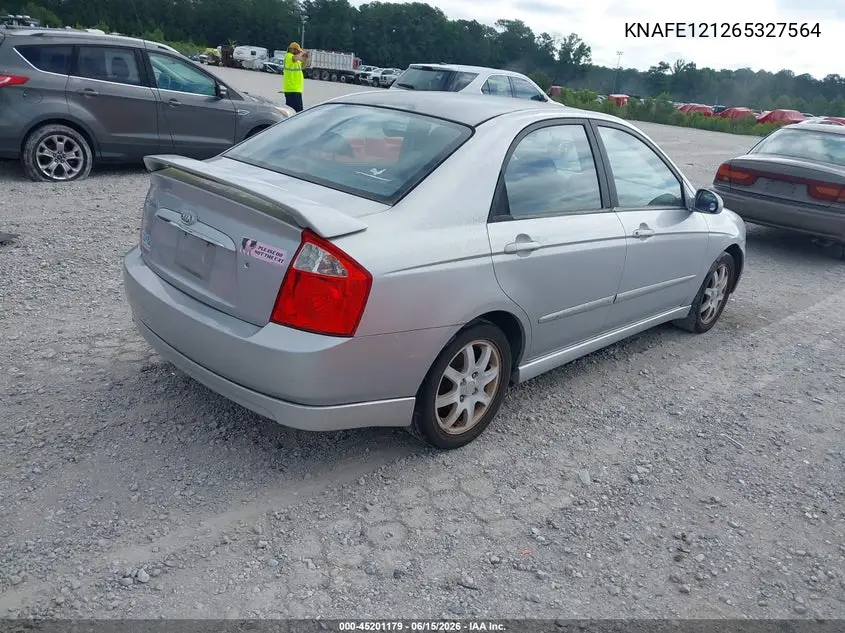 2006 Kia Spectra Ex/Lx/Sx VIN: KNAFE121265327564 Lot: 45201179