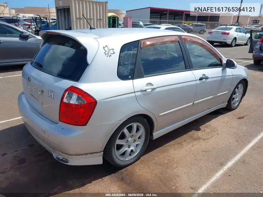 2006 Kia Spectra5 VIN: KNAFE161765364121 Lot: 45292965